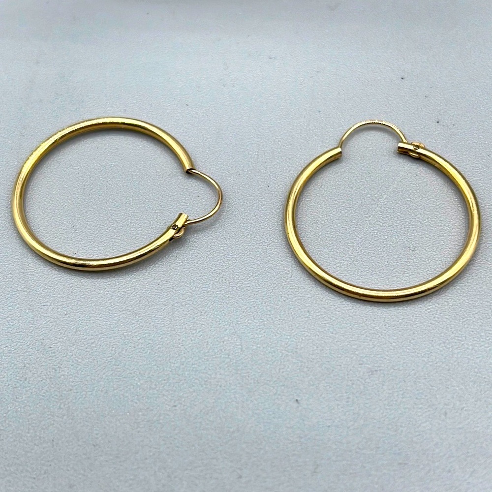 14K gold hoops